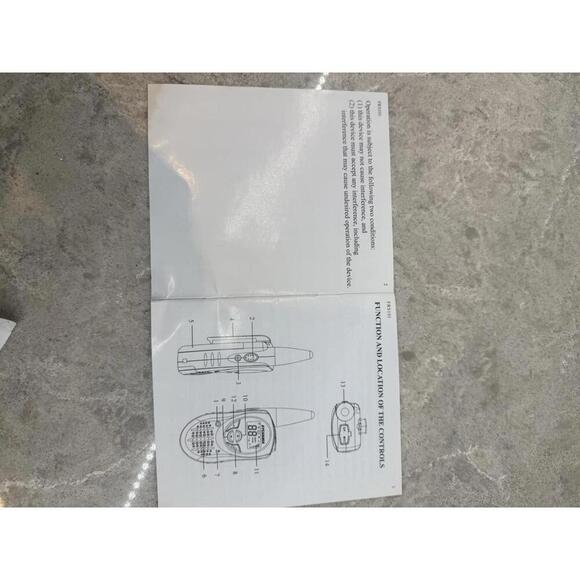 Silvania Two-way radios FRS104 with manual. Pre-owned. - Picture 5 of 6